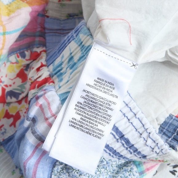 NWT Polo Ralph Lauren Women's Patchwork Quilted Cotton Linen Full Zip Jacket, M - Picture 6 of 8